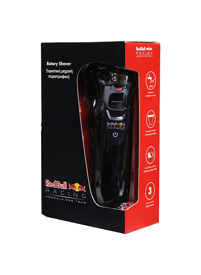 Red Bull - Men'S Rotary Shaver With Integreted Quick-Charge Function For Wet-Dry Shaving And 60 Min Black 12 x 20 x 7cm - Image 1
