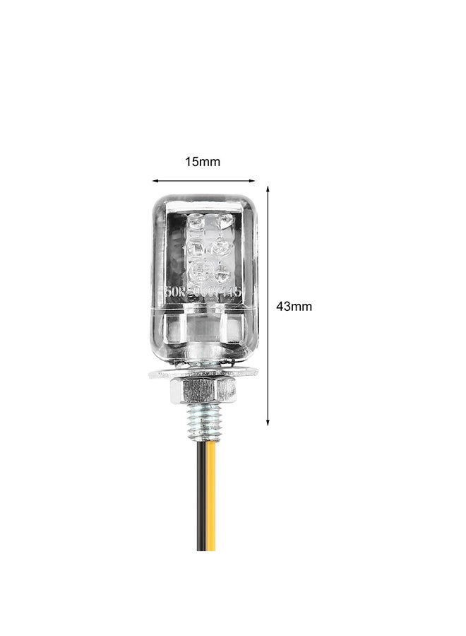 4-Piece LED Universal Motorcycle Turn Signal Indicator Lamp Set - Image 2