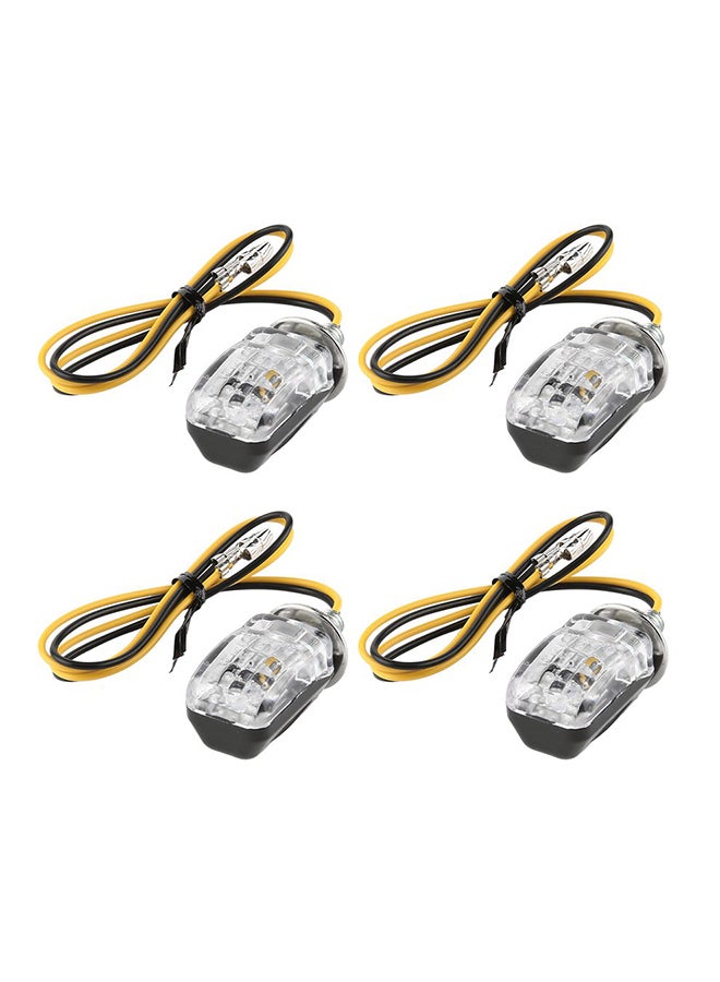 4-Piece LED Universal Motorcycle Turn Signal Indicator Lamp Set - Image 1