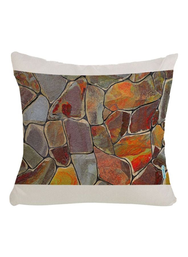 ديكالاك وسادة زينة بتصميم فني تجريدي تصميم صخور 45x45سم