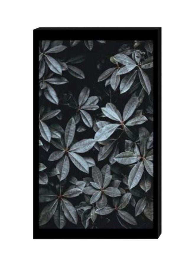 لوحة فنية عصرية من قماش الكانفاس لديكور الحائط مزودة بإطار أخضر/أسود 40 x 60سم