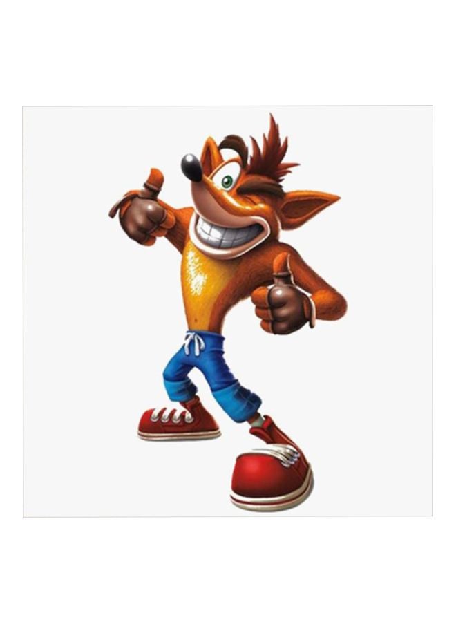 Atiq Crash Toy MDF Wall Art Painting Multicolour 30x30cm - Image 1