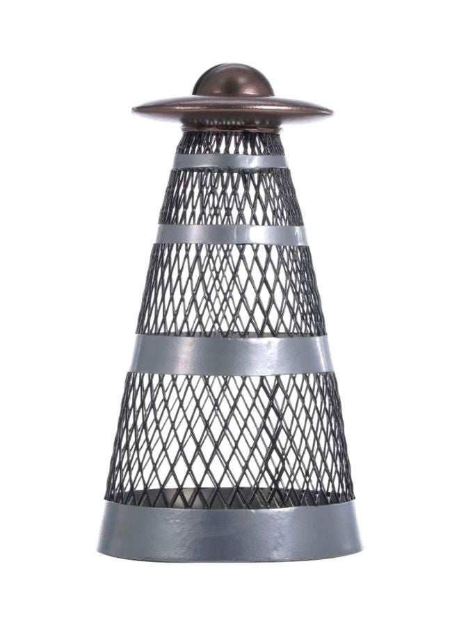 TOOARTS UFO Hand Crafted Money Bank Silver/Grey 10.5 x 21 x 10.5cm - Image 1