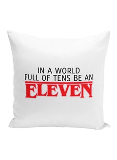 Eleven Stranger Things Stuffed Throw Pillow Multicolour 16x16inch