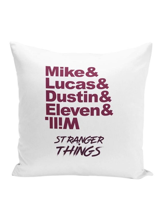 Stranger Things Stuffed Throw Pillow Multicolour 16x16inch