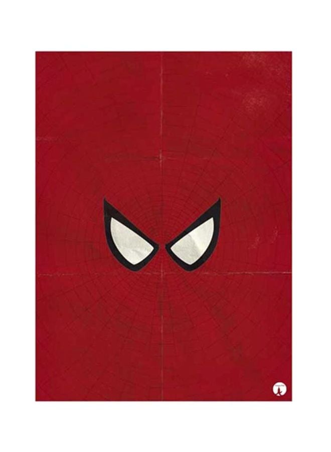 BP Spiderman Metal Plate Poster Red/white/Black 15x20cm