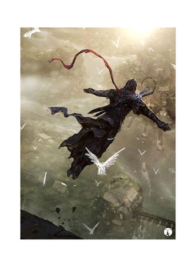 BP Assassin's Creed Metal Plate Poster Brown/Green/Black 15x20centimeter 