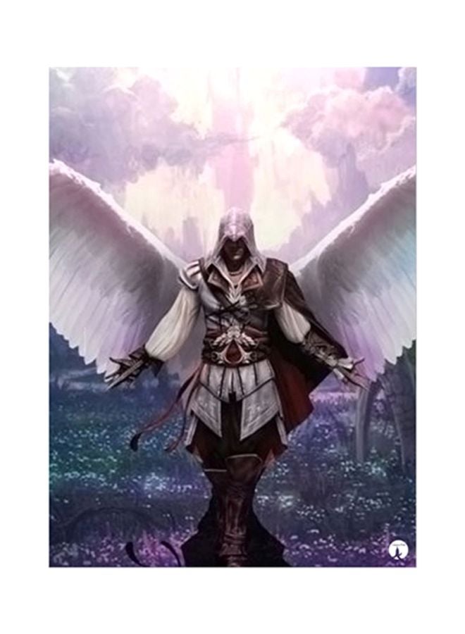 BP Assassin's Creed Metal Plate Poster Purple/White/Brown 15x20cm 