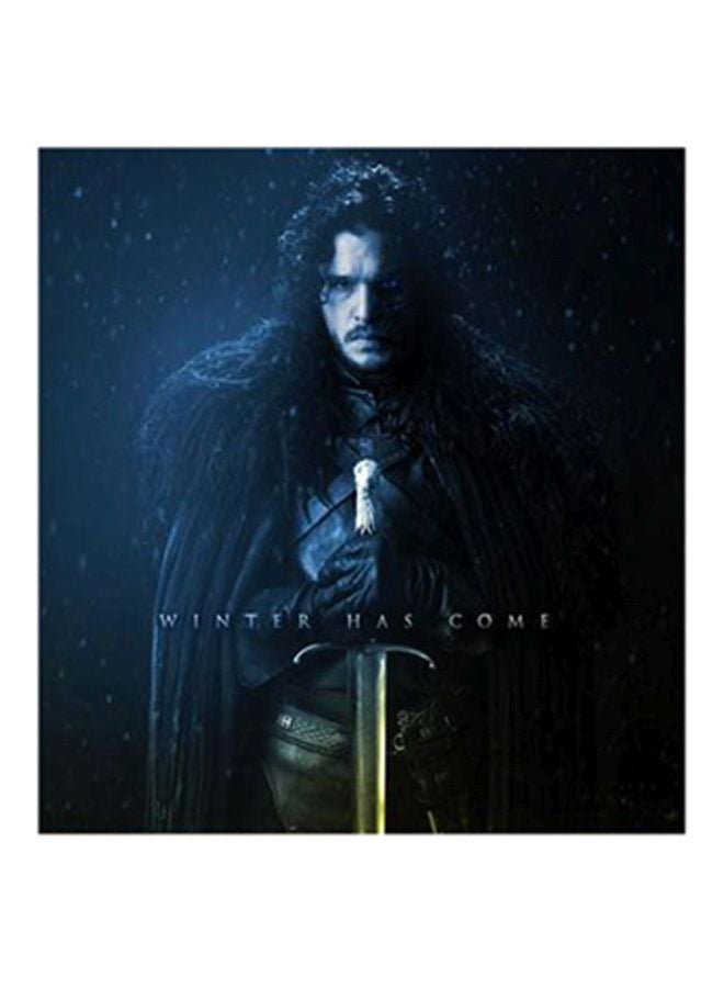 Atiq Game Of Thrones Winter Has Come Wall Art Painting Blue/Black/Green 30x30centimeter 