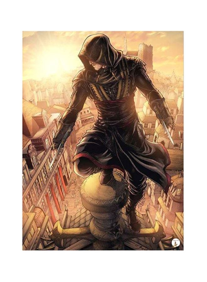 BP Assassin's Creed Metal Plate Poster Beige/Grey/Black 15x20cm 