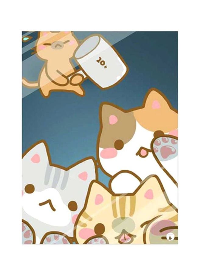 BP Cats Metal Plate Poster Multicolour 15x20cm