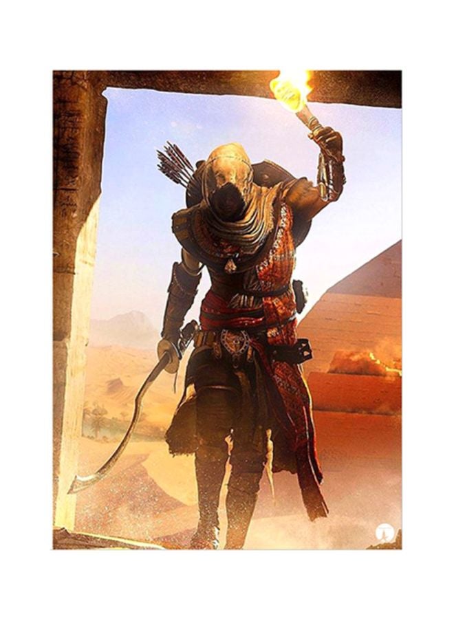 BP Assassin's Creed Metal Plate Poster Blue/Brown/Orange 15x20cm