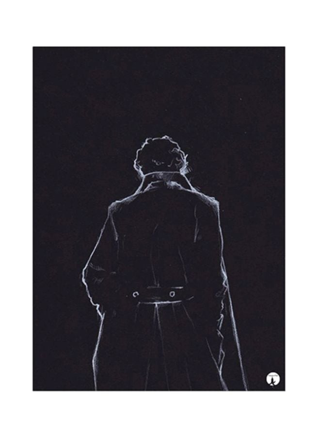Sherlock Metal Plate Poster Black/Blue