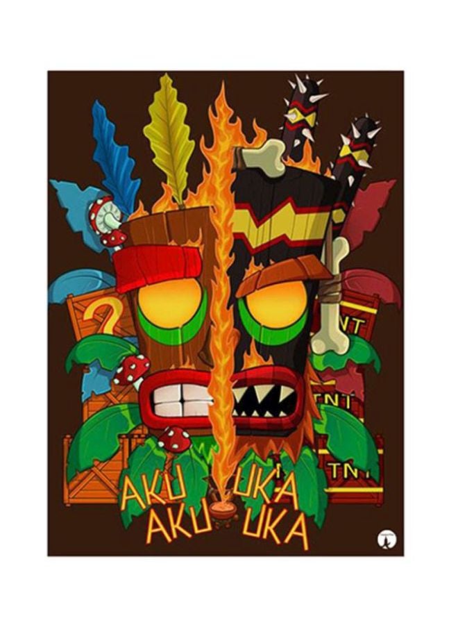 BP Crash Metal Plate Poster Multicolour 15x20cm