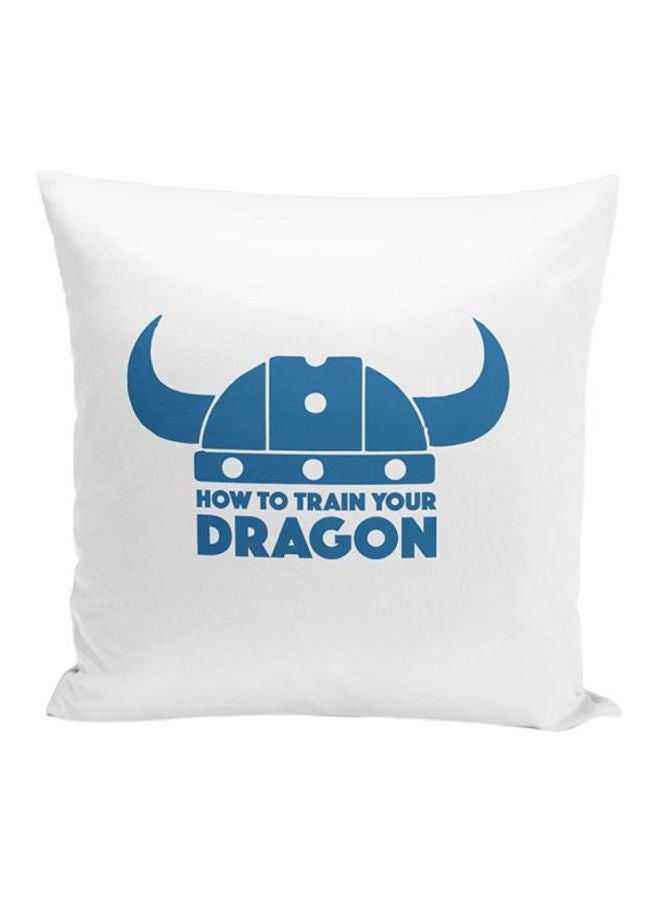 How To Train Your Dragon Printed Throw Pillow White 16x16inch