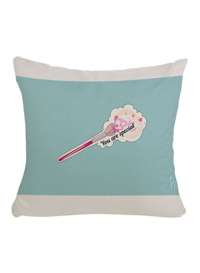 Decalac You Are Special Design Throw Pillow Sea Green/White 45x45cm