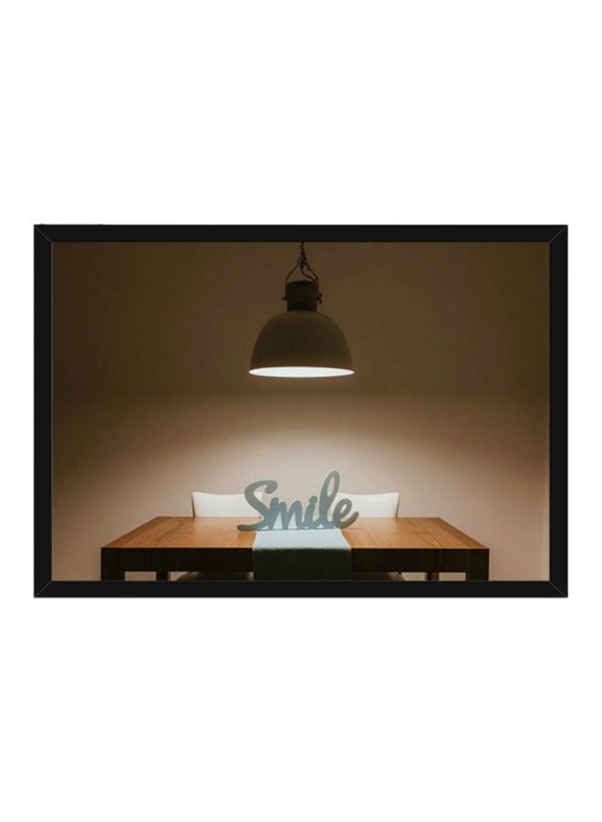 Spoil Your Wall Smile Poster With Frame Beige/White 55x40cm 