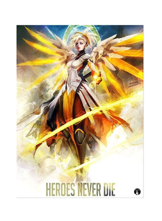 Video Game Overwatch Metal Plate Poster Multicolour 15x20cm