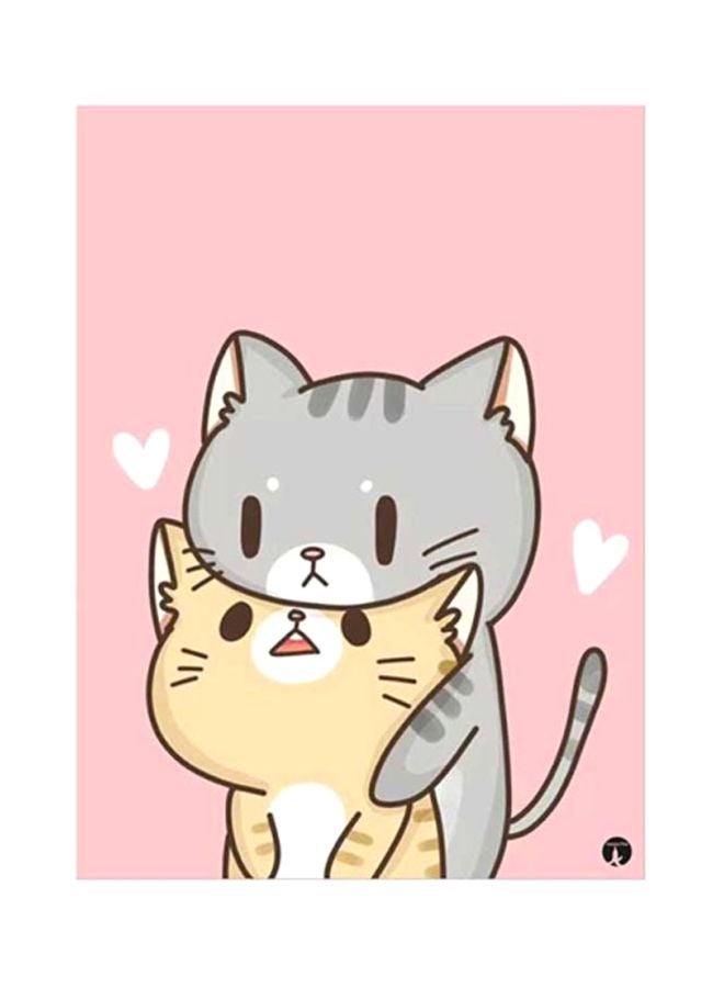 BP Cat Metal Plate Poster Multicolour 15x20cm