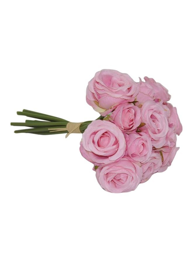 Bundle Of Artificial Flowers Pink Damask Rose 7centimeter - v1598679842/N27258213A_1