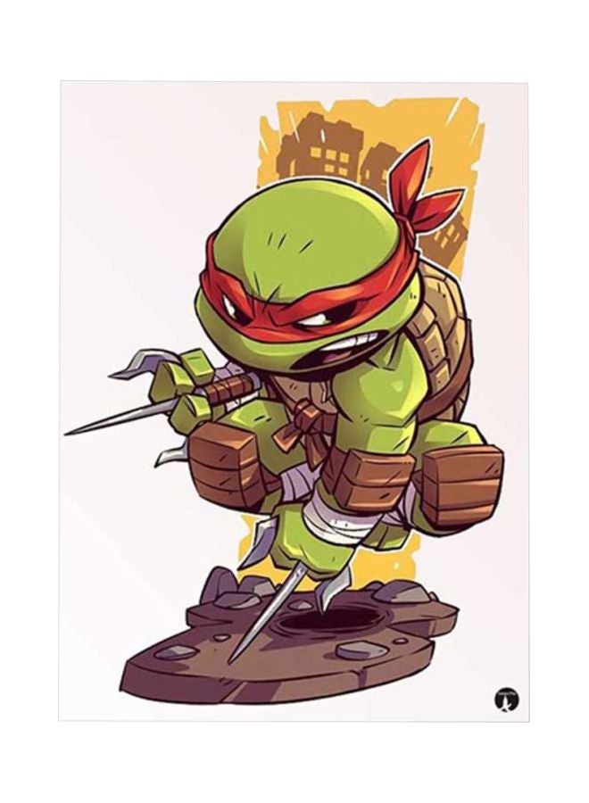 Teenage Mutant Ninja Turtles Metal Plate Poster Multicolour 15x20cm