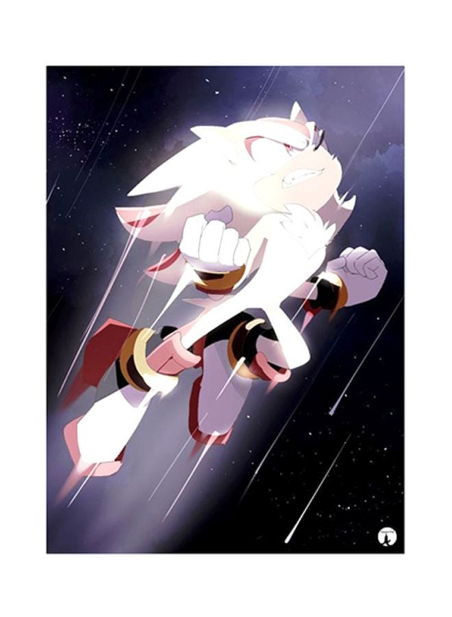 ملصق من المعدن بطبعة من فيلم Sonic Hedgehog متعدد الألوان 15x20Ø³Ù†ØªÙŠÙ…ØªØ±