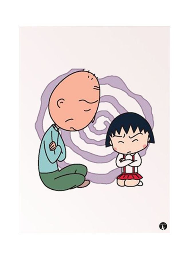 BP Anime Chibi Maruko Chan Metal Plate Poster Multicolour 15x20cm