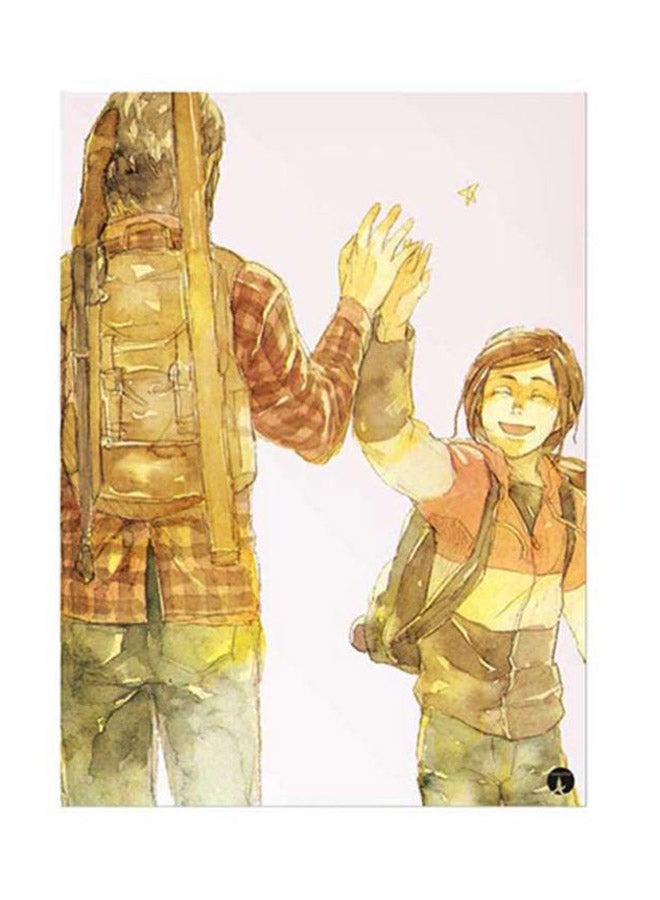 ملصق مصنوع من رقاقة معدنية بتصميم لعبة الفيديو "The Last of Us" متعدد الألوان 15x20سم