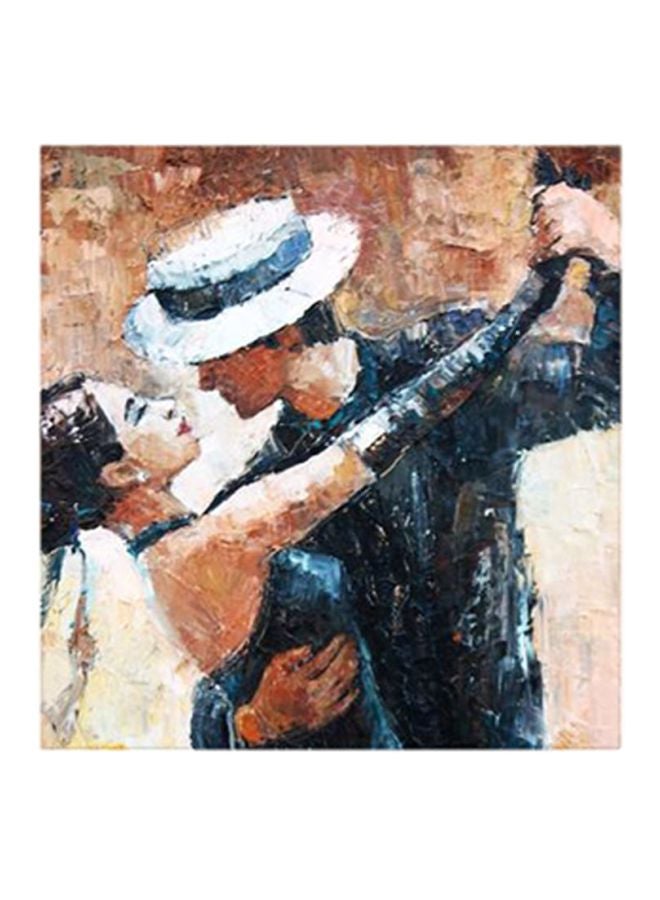 Atiq Abstract Salsa Dance MDF Wall Art Painting Multicolour 30x30cm