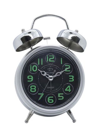 Sweep Analog Alarm Clock Silver/Black - v1598679866/N13258198A_1