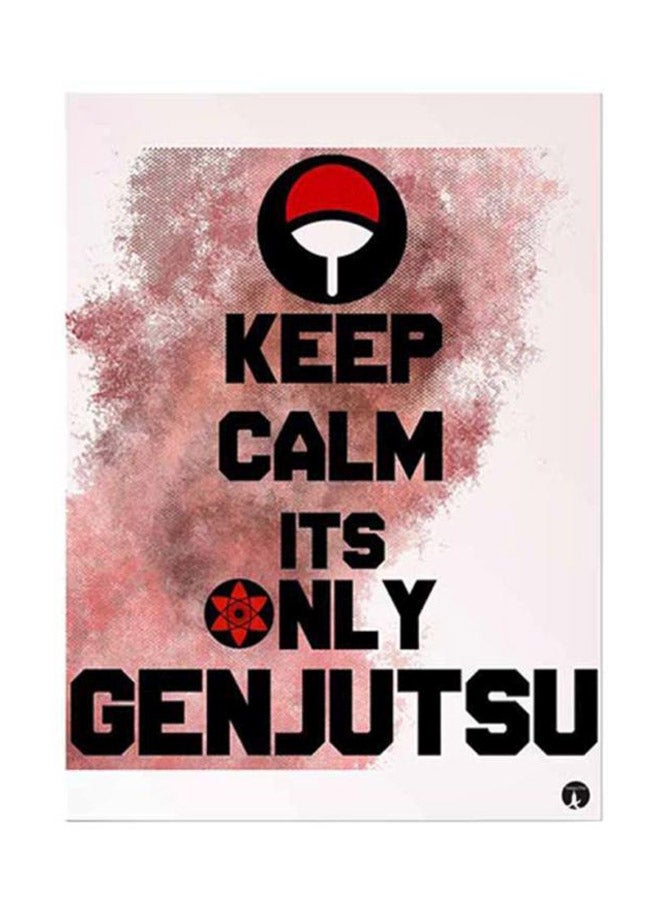 BP Anime Naruto Metal Plate Poster Black/Red/Pink 15x20cm