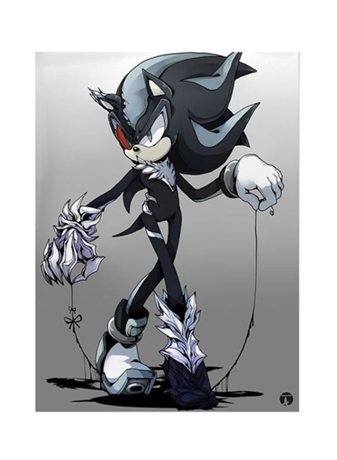 BP Sonic Metal Plate Poster Grey/Black 15x20cm