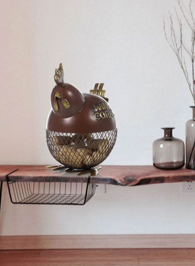 TOOARTS Puffy Chicken Wine Cork Container Sculpture Brown - Image 5