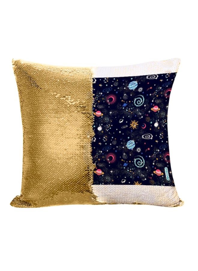 ديكالاك وسادة زينة بتصميم الفضاء والمجرة متعدد الألوان 45x45سم