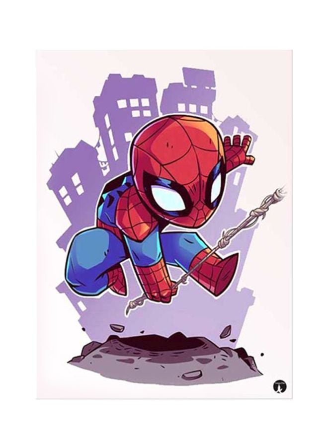 BP Spiderman Metal Plate Poster Multicolour 15x20centimeter