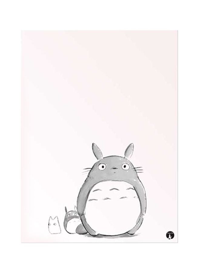 BP Studio Ghibli Metal Plate Poster Pink/Grey 15x20cm