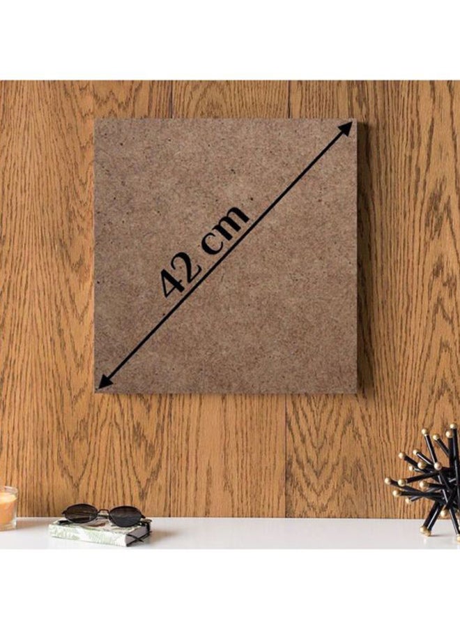 أتيك لوحة فنية من الخشب MDF بطبعة أمثال مدينة نجد أسود/ أبيض 30x30Ø³Ù†ØªÙŠÙ…ØªØ±  - Image 2