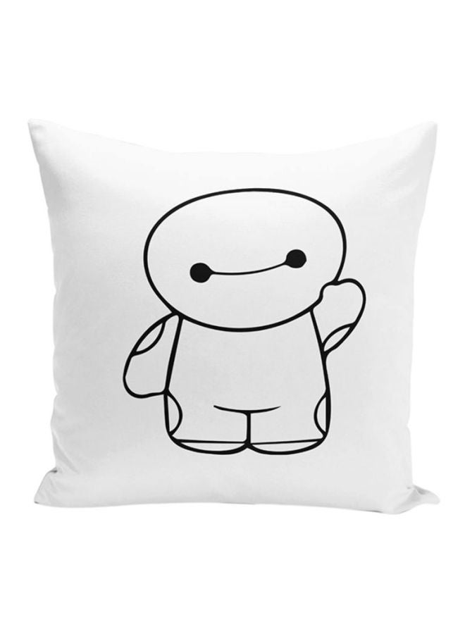 Big Brother Decorative Pillow White/Black 16x16inch