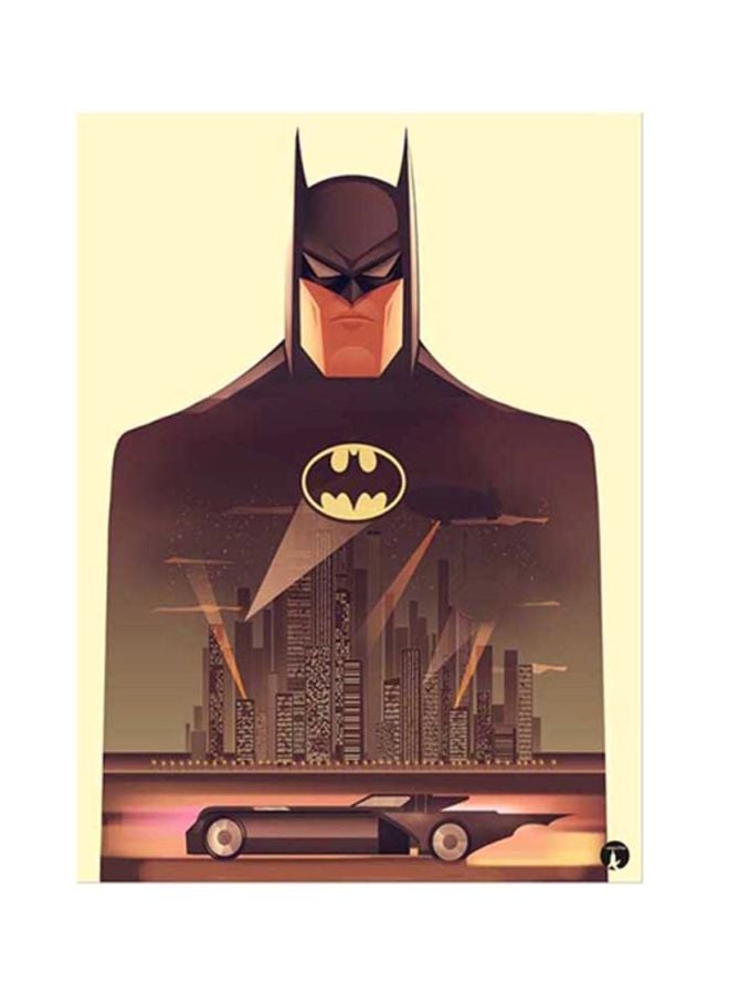 BP Batman Metal Plate Poster Multicolour 15x20centimeter