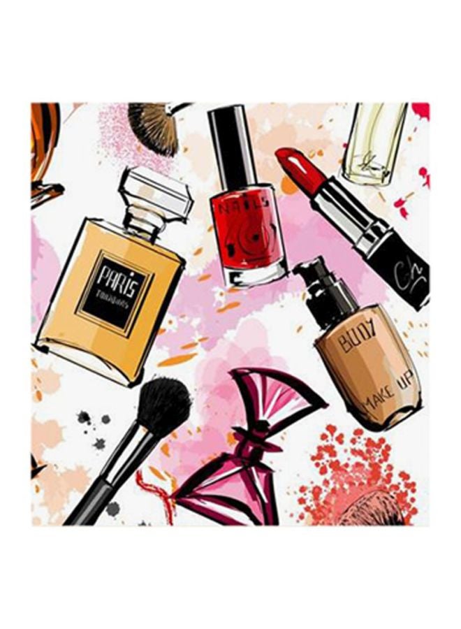 لوحة فنية من مادة MDF بصورة ماكياج متعدد الألوان 30x30Ø³Ù†ØªÙŠÙ…ØªØ±