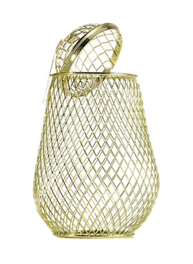 توراتس حاوية مرطبان لتخزين المشروبات ذهبي 14x25x14سم - Image 1