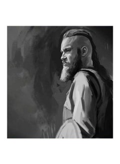 لوحة فنية جدارية بتصميم شخصية الفايكينج راجنار لوثبروك أسود/ رمادي 30x30Ø³Ù†ØªÙŠÙ…ØªØ±