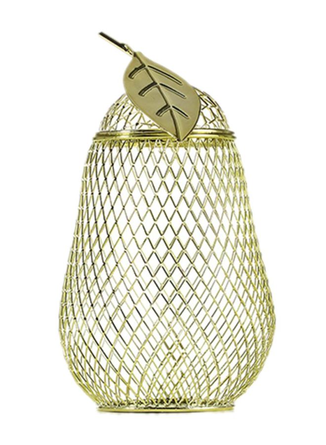 توراتس حاوية مرطبان لتخزين المشروبات ذهبي 14x25x14سم - Image 3