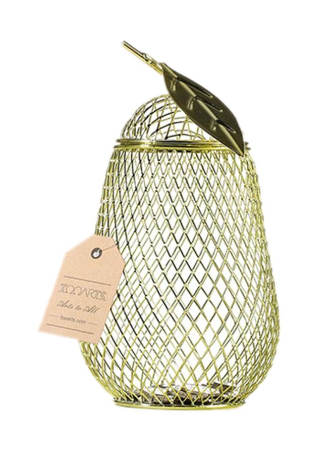 توراتس حاوية مرطبان لتخزين المشروبات ذهبي 14x25x14سم - Image 4