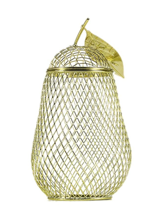 توراتس حاوية مرطبان لتخزين المشروبات ذهبي 14x25x14سم - Image 5