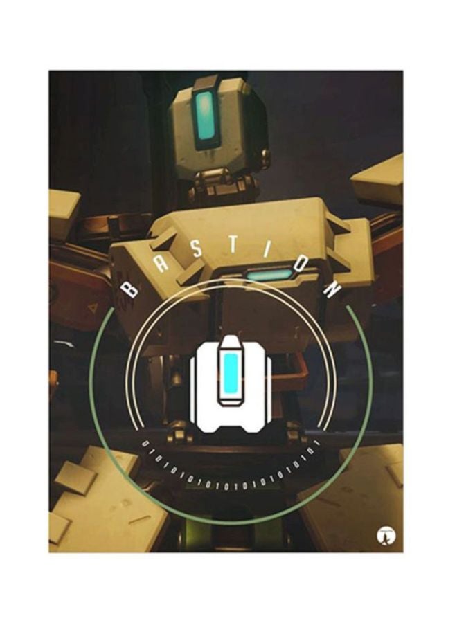 بي بي ملصق لوحات معدنية برسمة لعبة الفيديو Overwatch متعدد الألوان 15x20سم