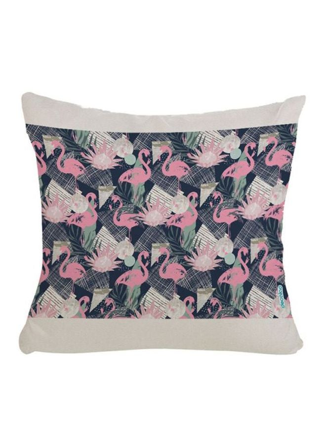 Flamingo Design Decorative Pillow Multicolour 45x45cm