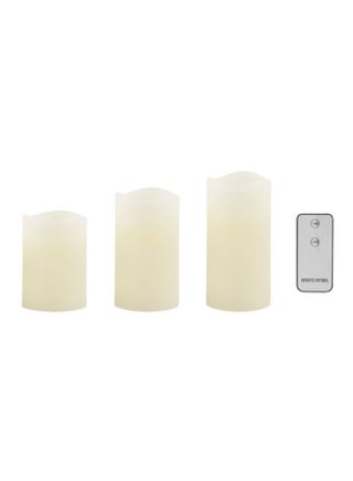 شمعة LED بجهاز تحكم عن بعد من 3 قطع أخضر / أحمر / أزرق - v1598680036/N28672116A_1