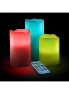Luma 3-Piece LED Candle With Remote Green/Red/Blue  - Image 3