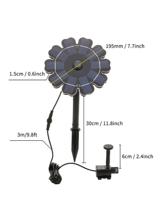 Decdeal Solar Fountain Pump Black 400grams  - Image 2